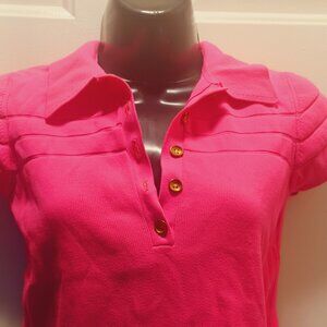 Fluorescent Pink Polo- Worthington- Medium